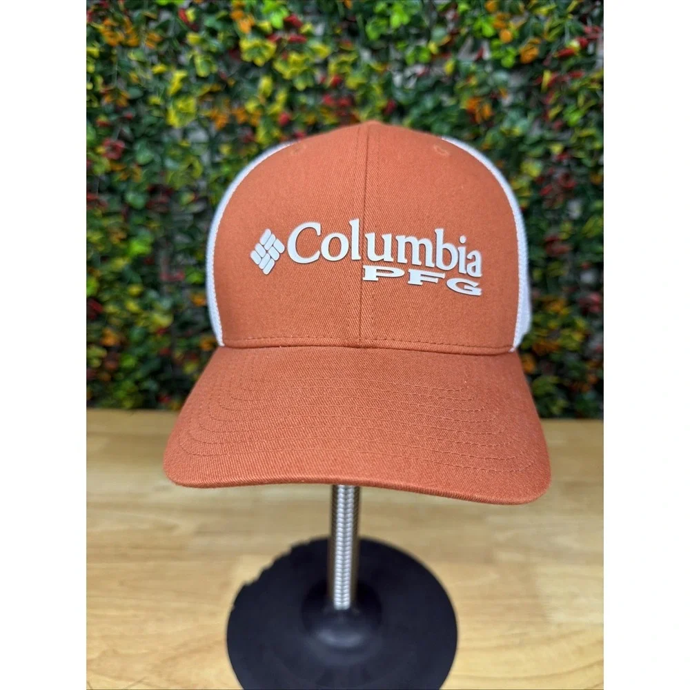 Texas Longhorns UT Columbia PFG Orange Fishing FlexFit‎ 110 Hat Cap L/XL NCAA